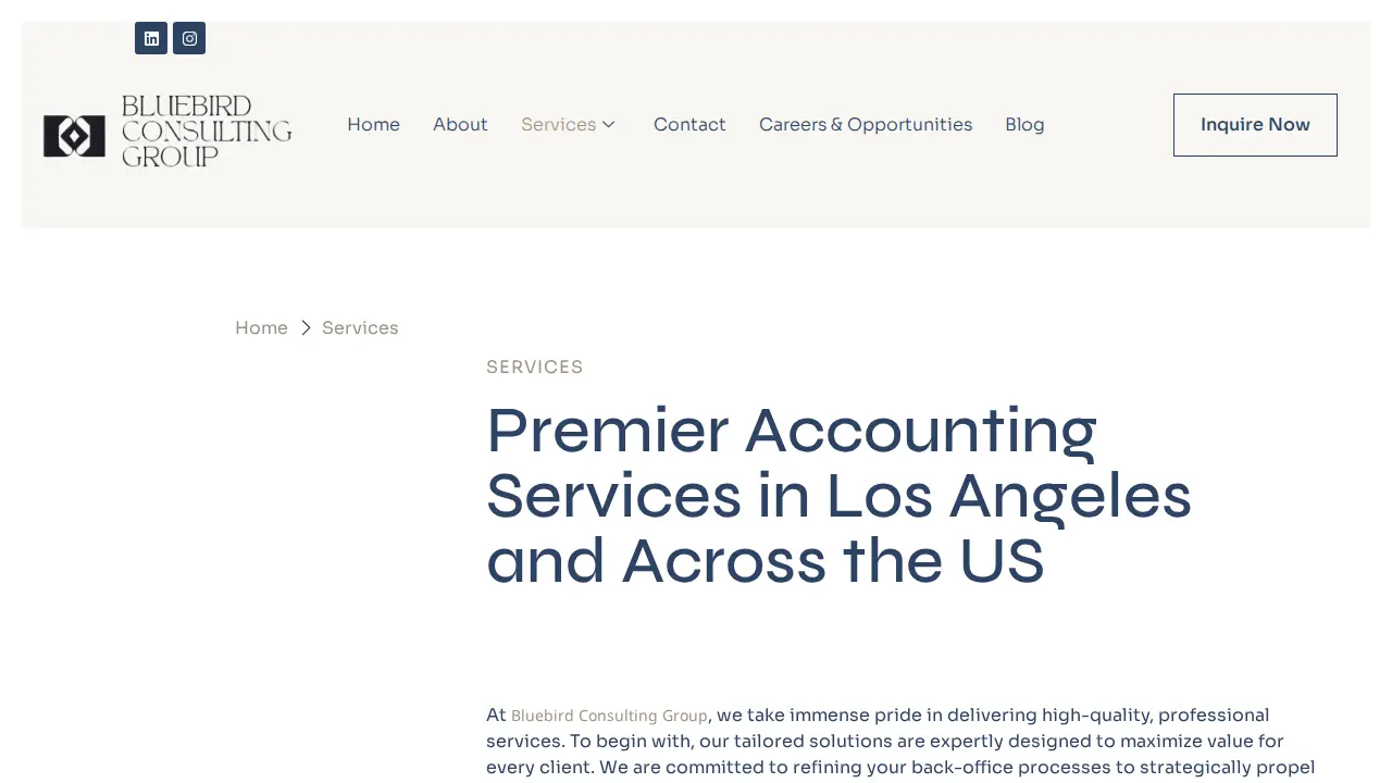 Bluebird Consulting Group LLC page