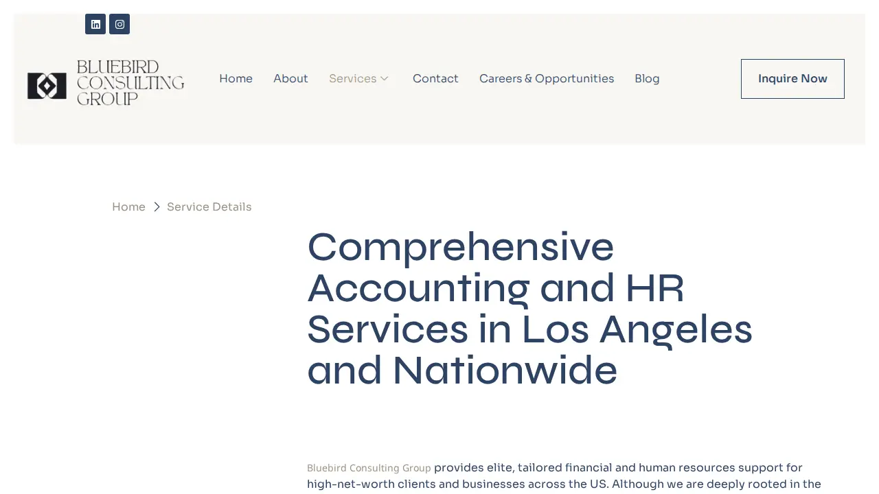 Bluebird Consulting Group LLC page