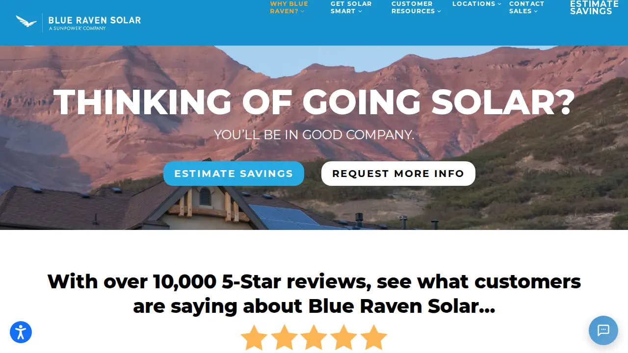 Blue Raven Solar page