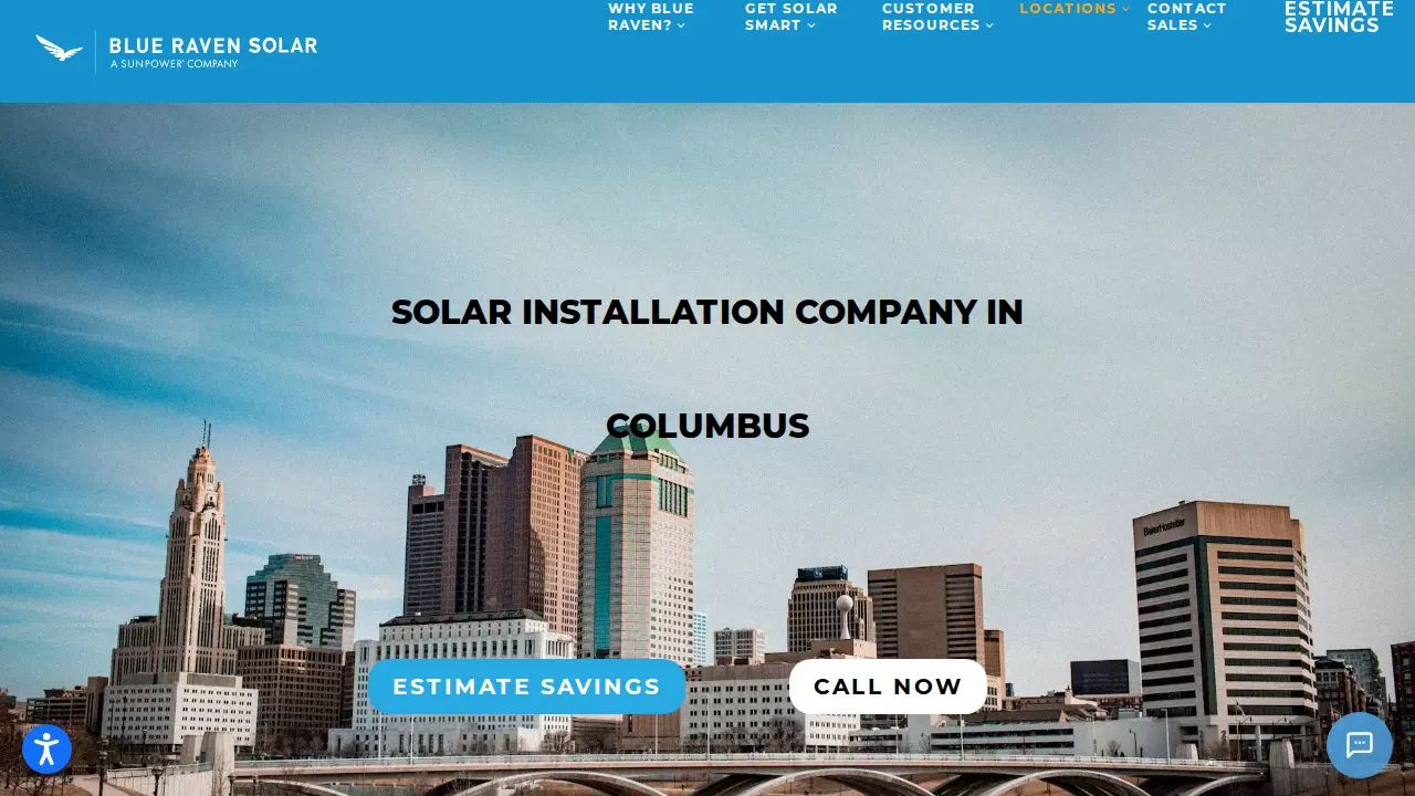 Blue Raven Solar website