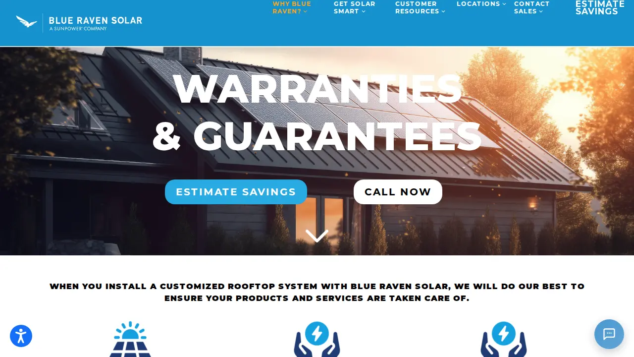 Blue Raven Solar page