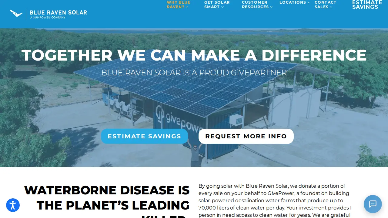 Blue Raven Solar page