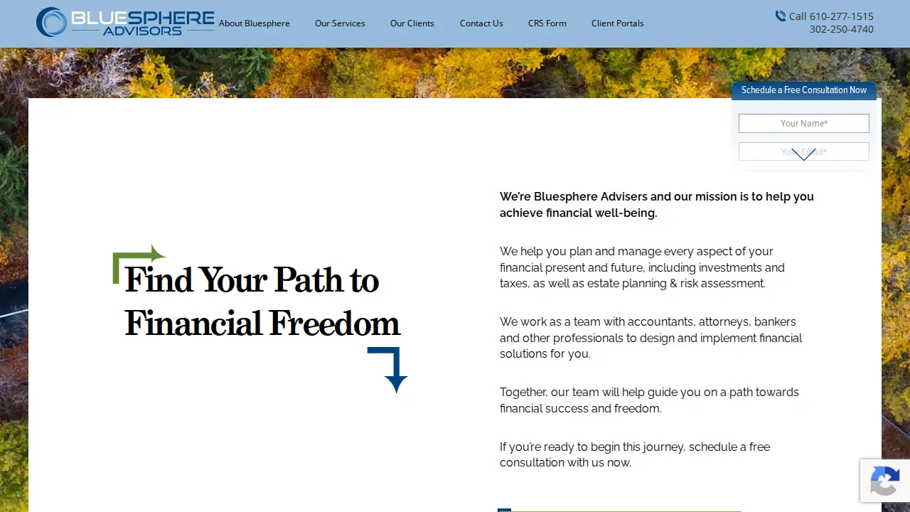 Bluesphere Advisors LLC website