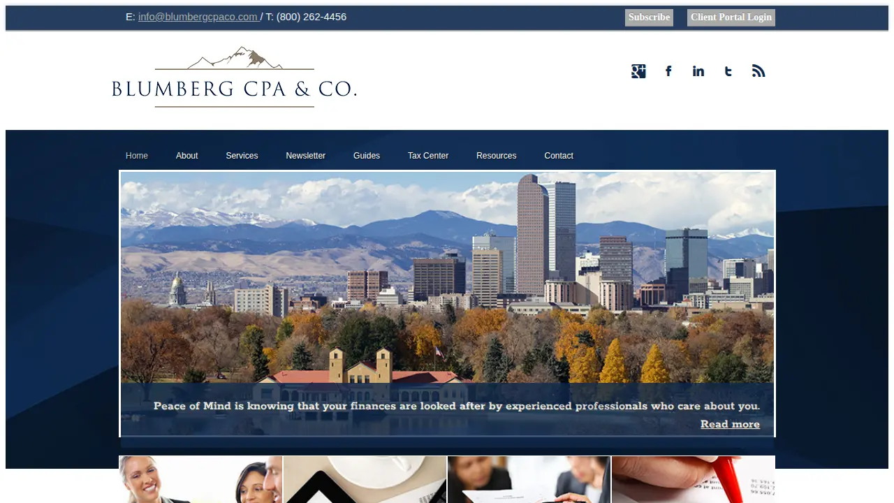Blumberg CPA & Co website