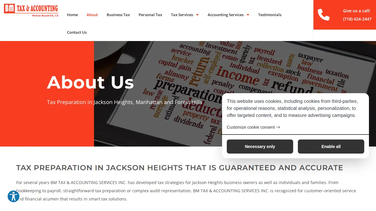 BM Tax & Accounting Services Inc. page