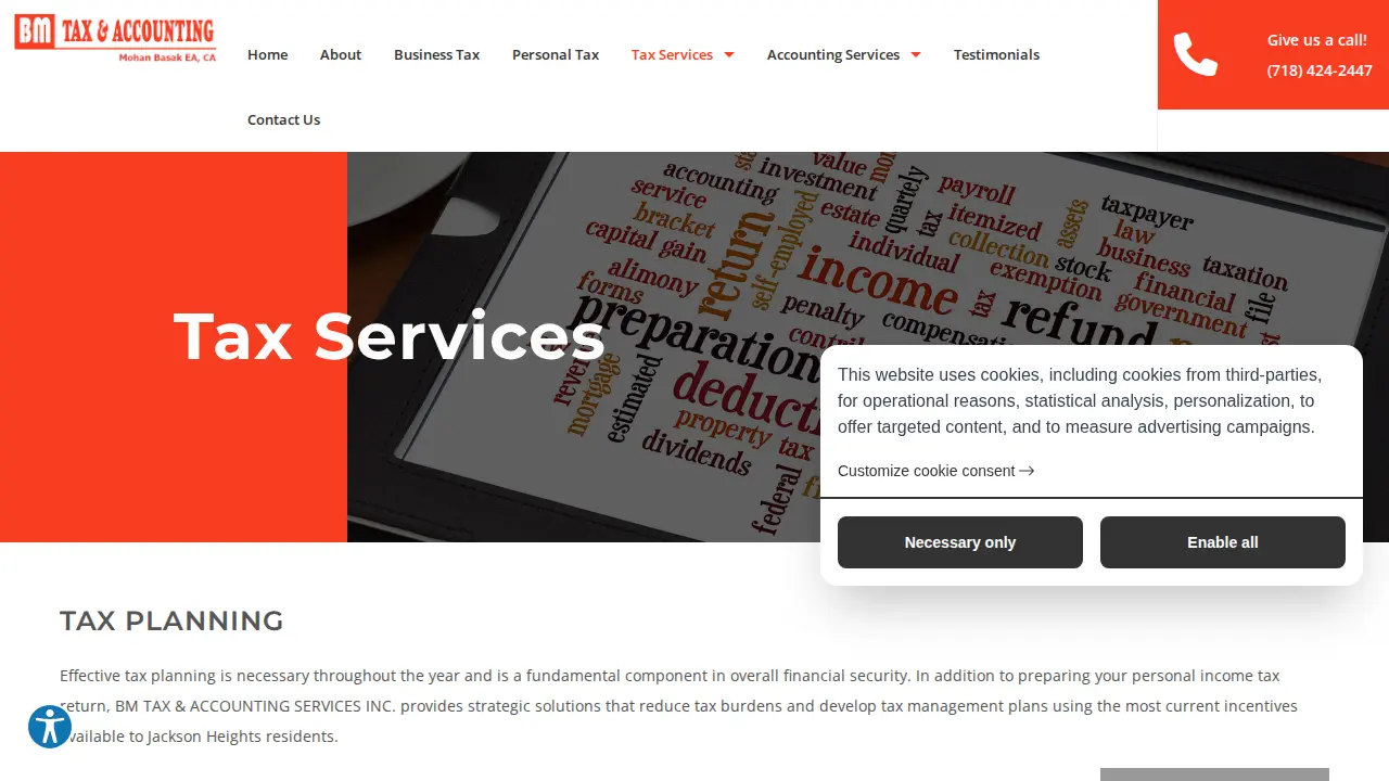 BM Tax & Accounting Services Inc. page