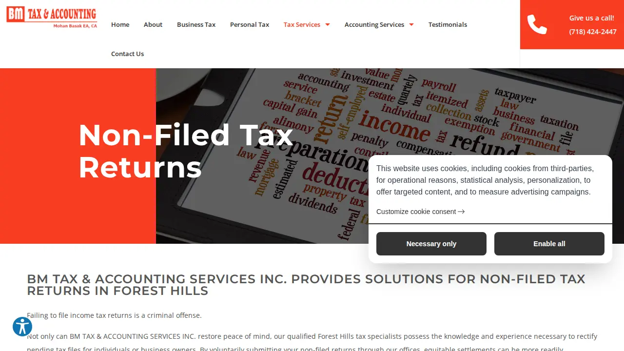 BM Tax & Accounting Services Inc. page