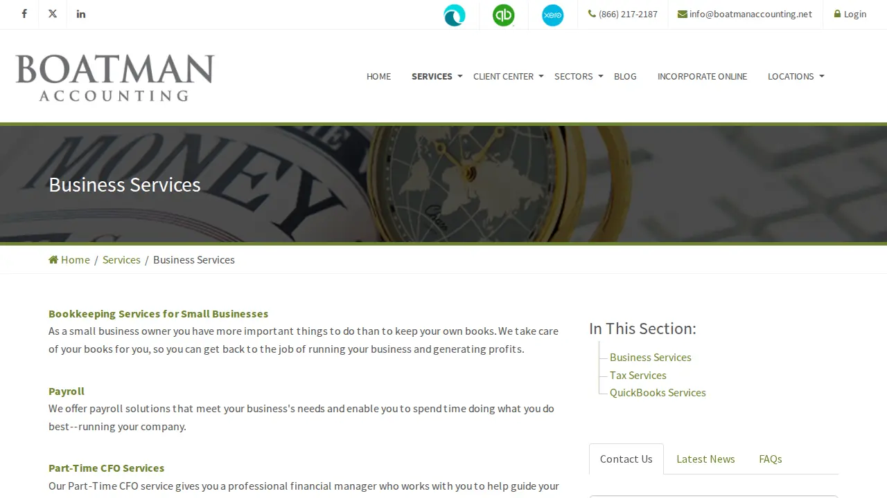 Boatman Accounting page