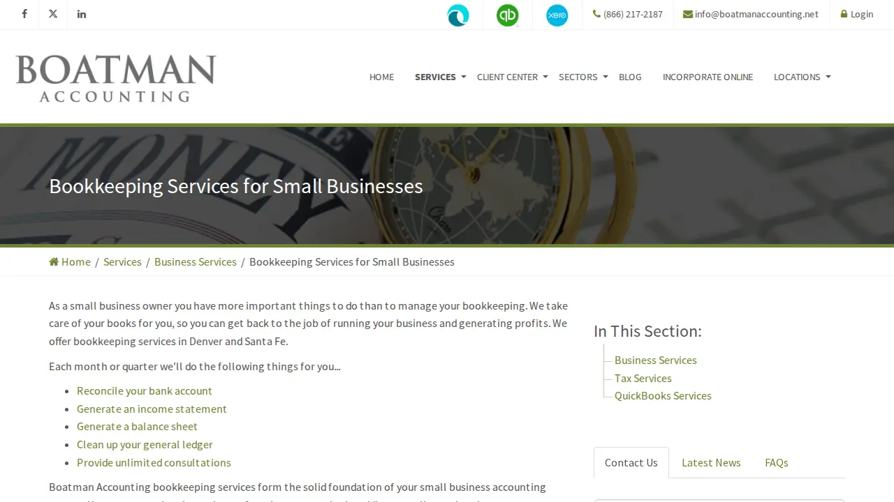 Boatman Accounting page