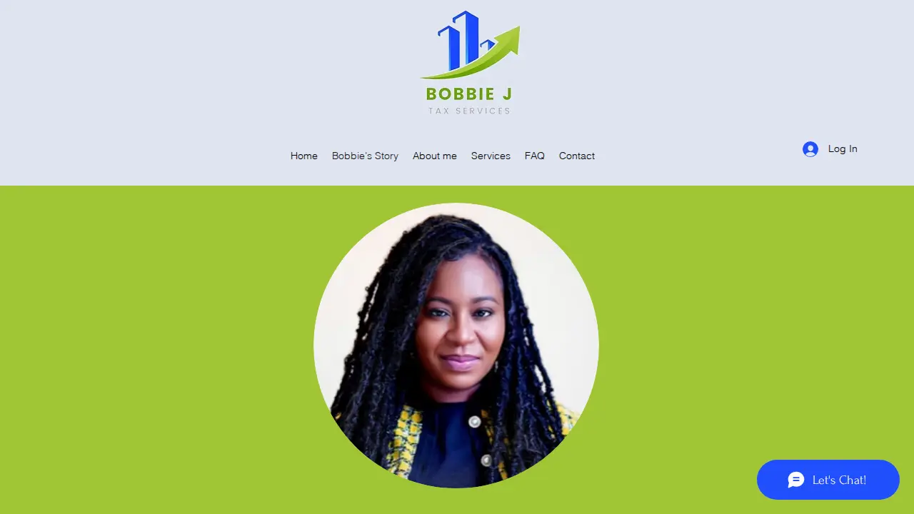 Bobbie J Tax Services page