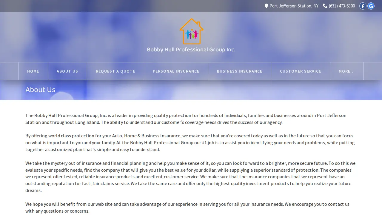 Bobby Hull Professional Group Inc. page