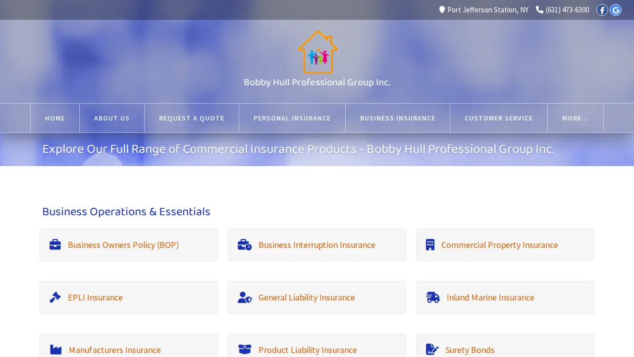 Bobby Hull Professional Group Inc. page