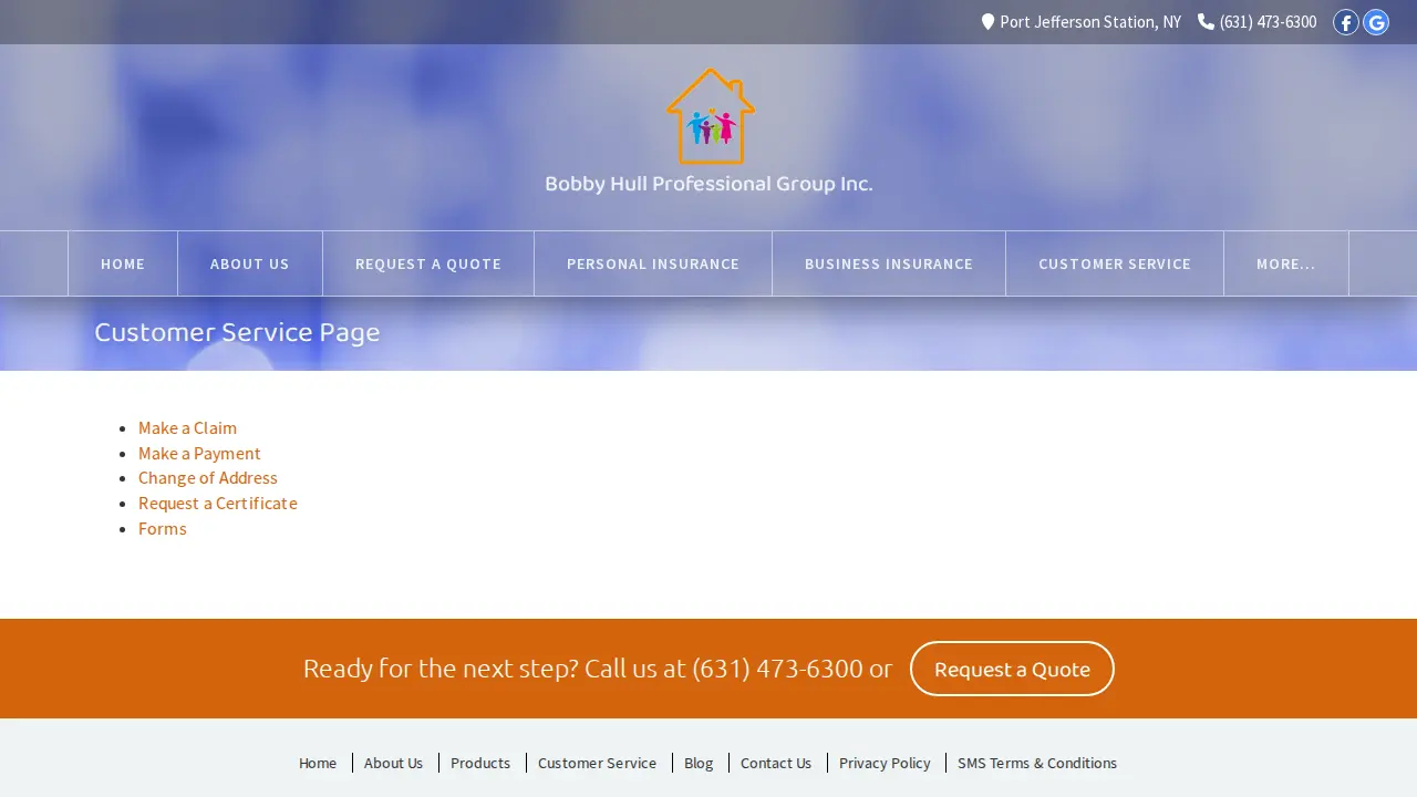 Bobby Hull Professional Group Inc. page