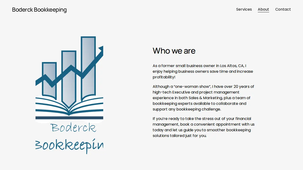 Boderck Bookkeeping page