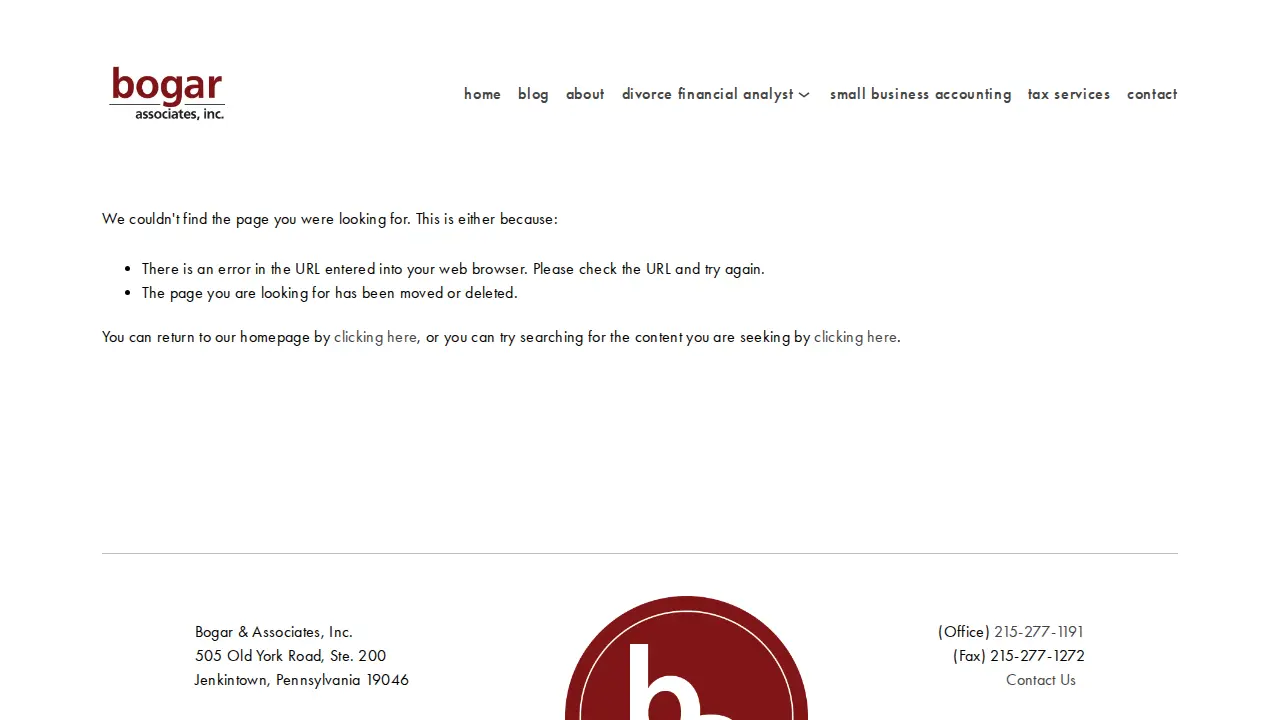 Bogar & Associates page
