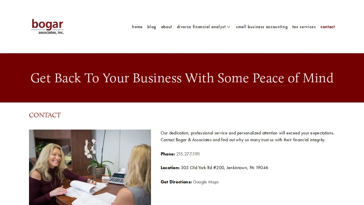 Bogar & Associates page