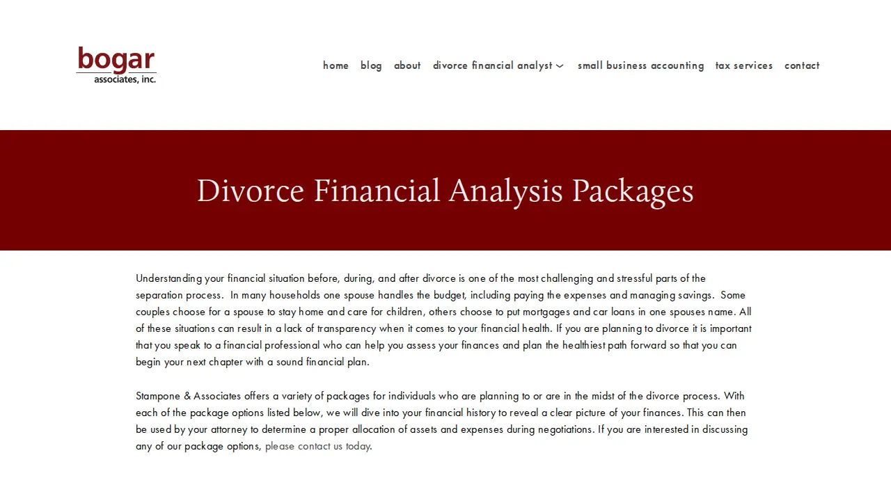 Bogar & Associates page