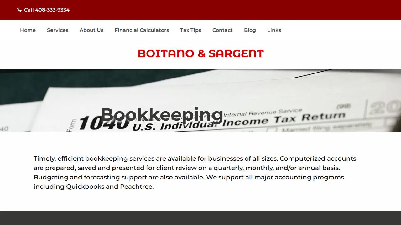 Boitano & Sargent, LLP page