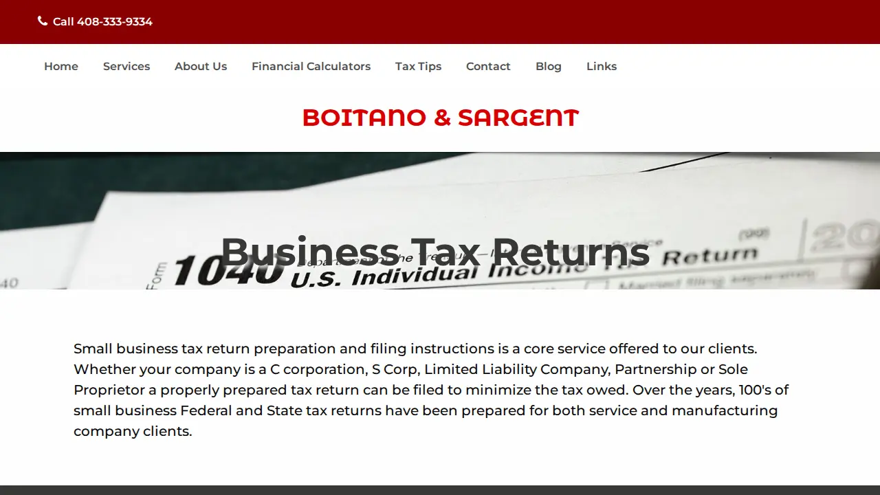 Boitano & Sargent, LLP page