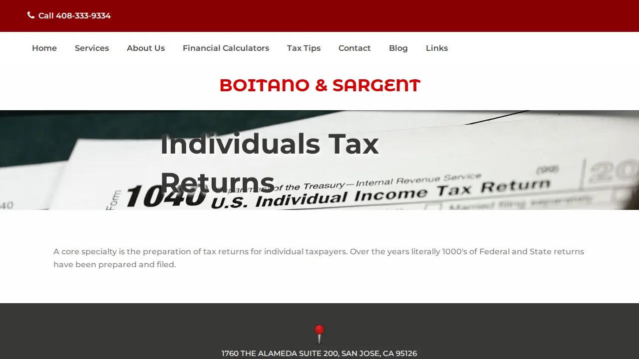 Boitano & Sargent, LLP page