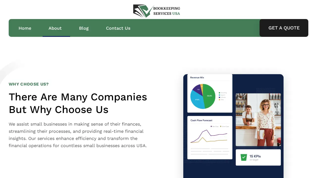 Bookkeeping Sevices USA page