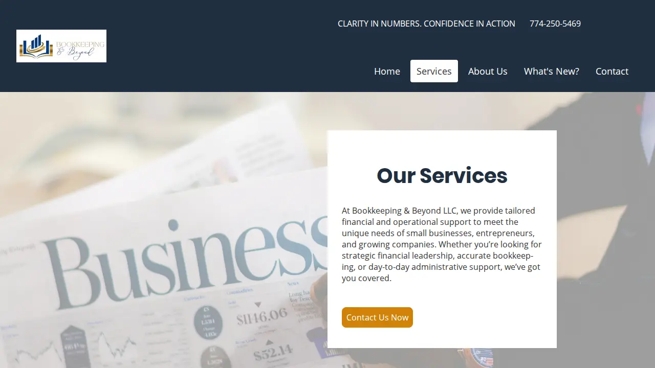 Bookkeeping & Beyond LLC page