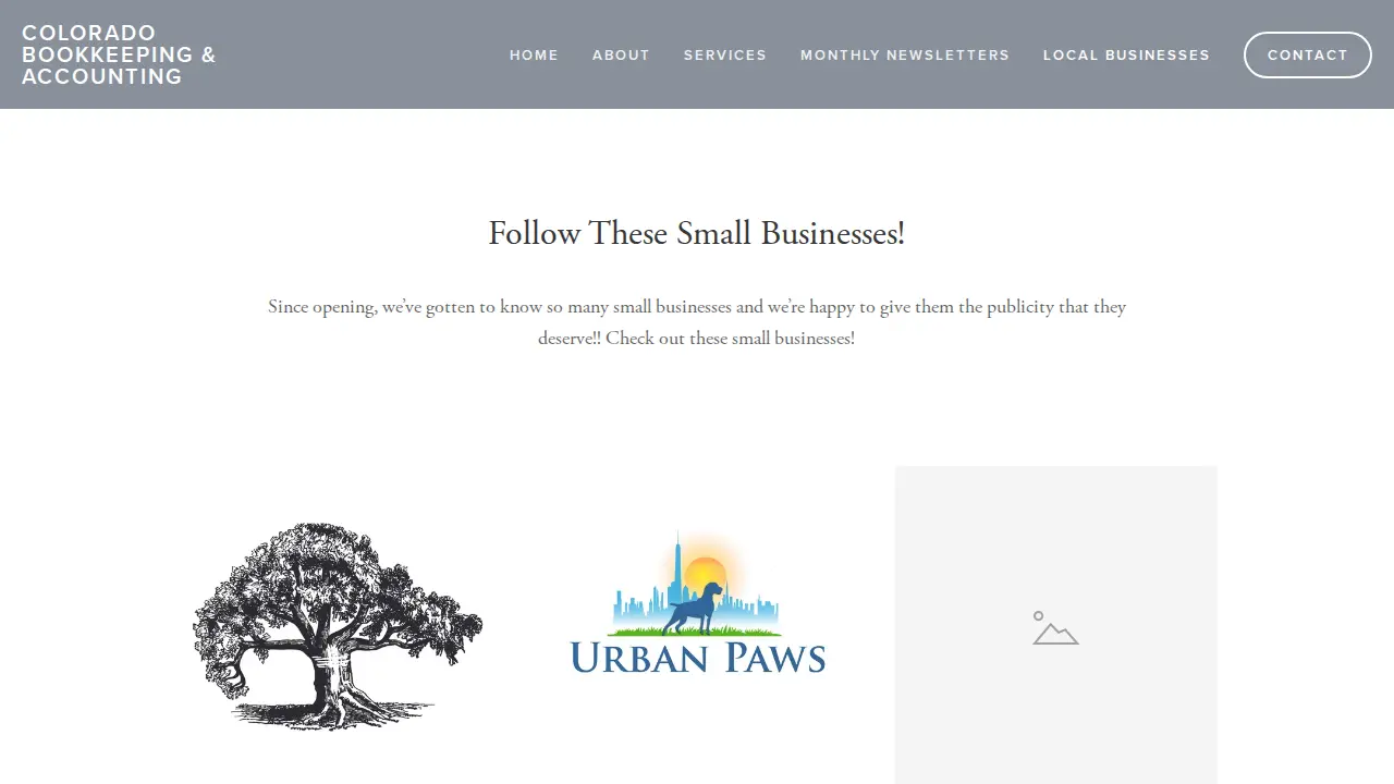 Colorado Bookkeeping & Accounting page