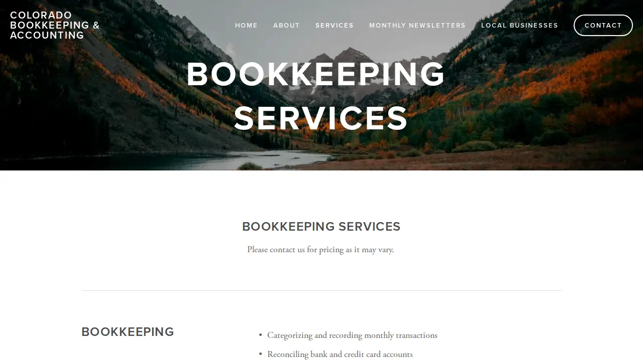 Colorado Bookkeeping & Accounting page