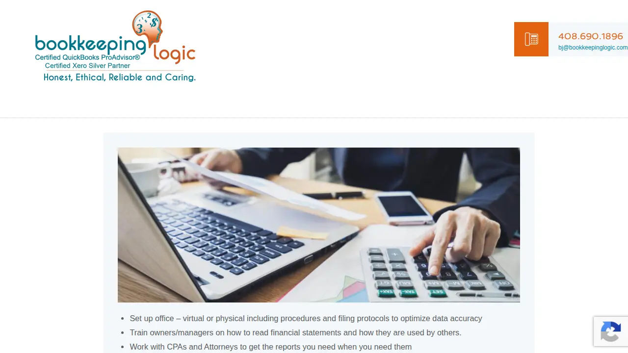 Bookkeeping Logic, Inc. page