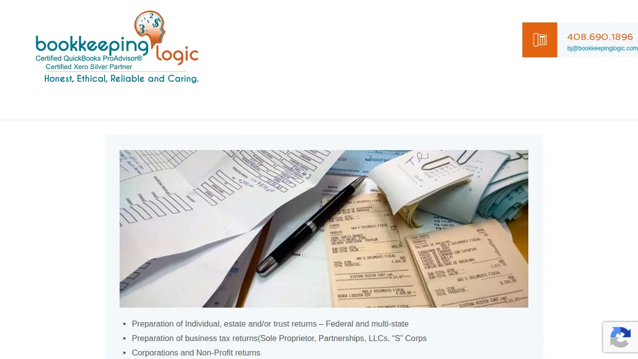 Bookkeeping Logic, Inc. page