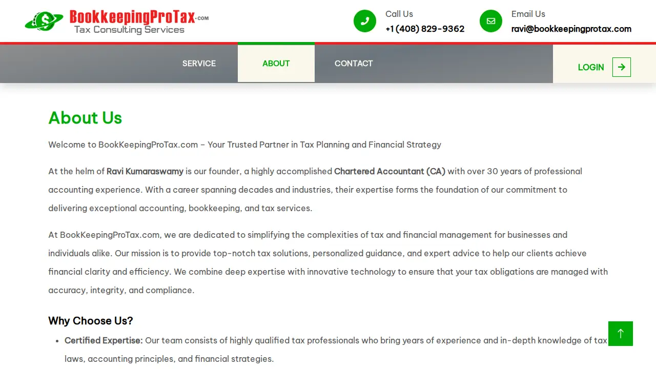 Bookkeeping Pro & Tax Services Inc page