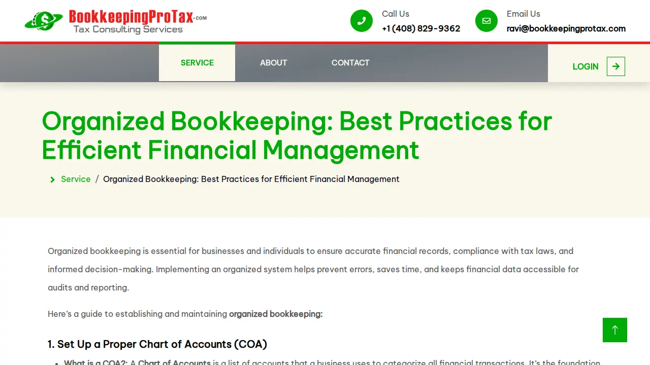 Bookkeeping Pro & Tax Services Inc page