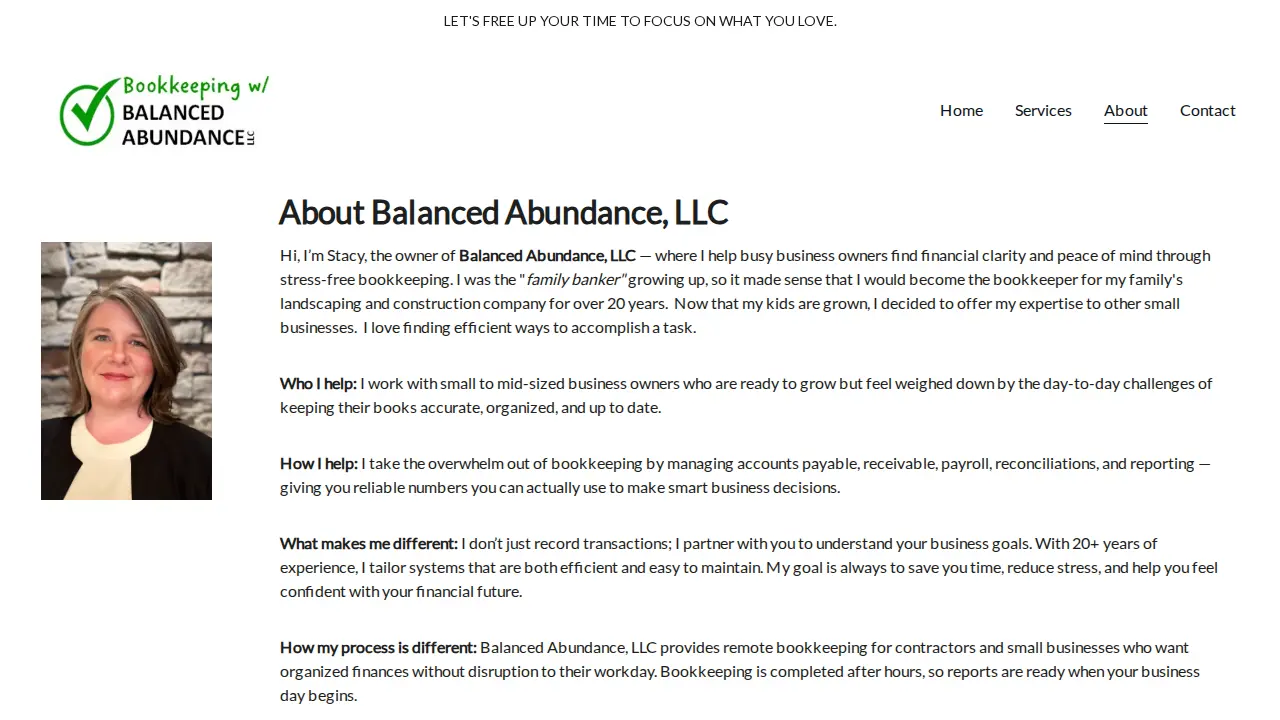 Balanced Abundance, LLC page