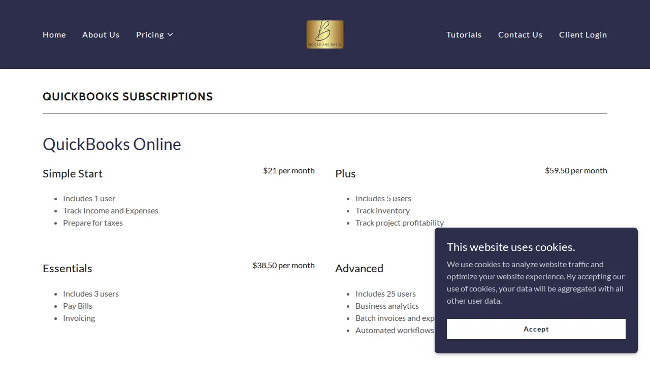 Books and Basis page
