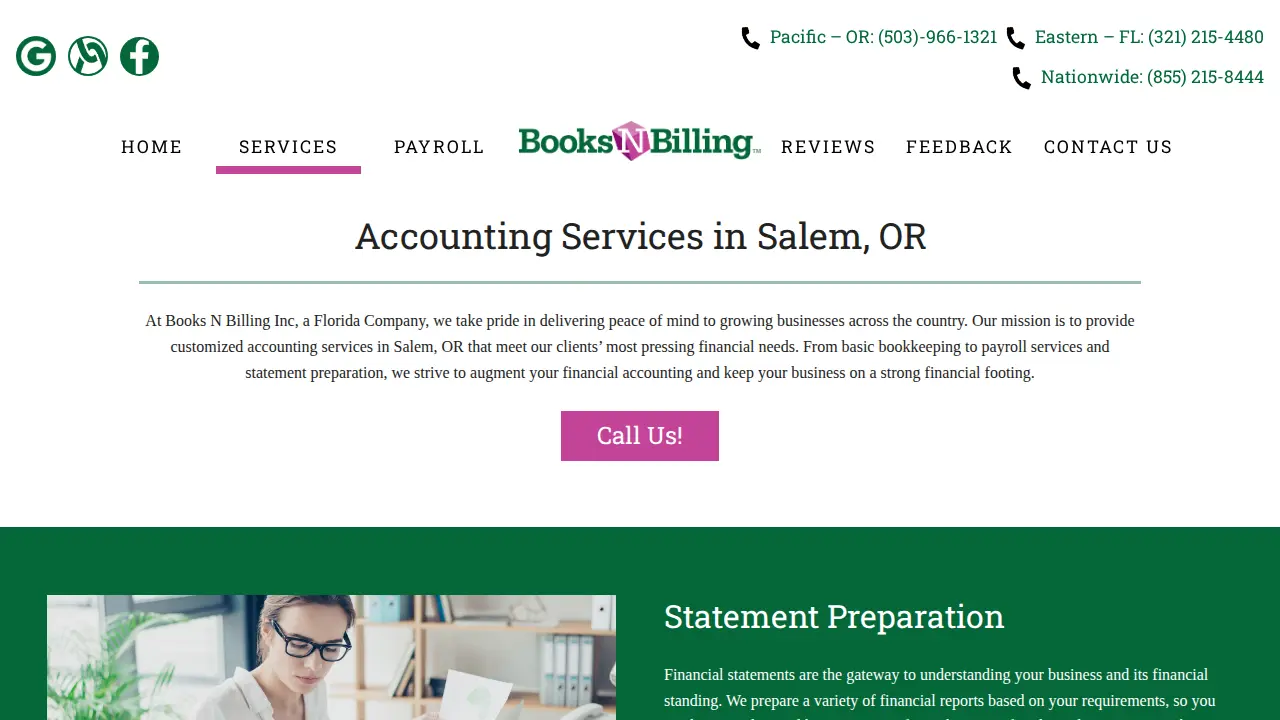 Books N Billing Inc page
