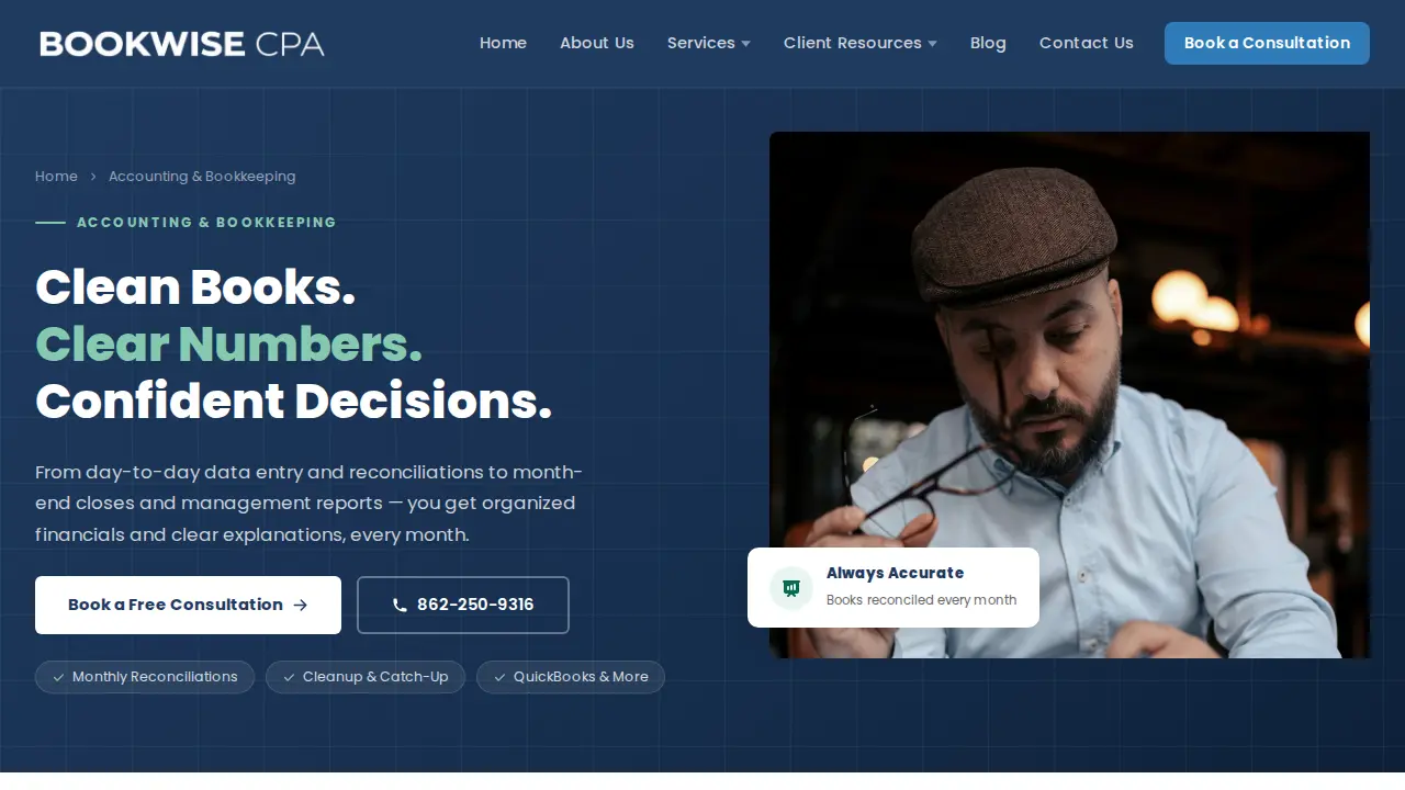 Bookwise CPA page