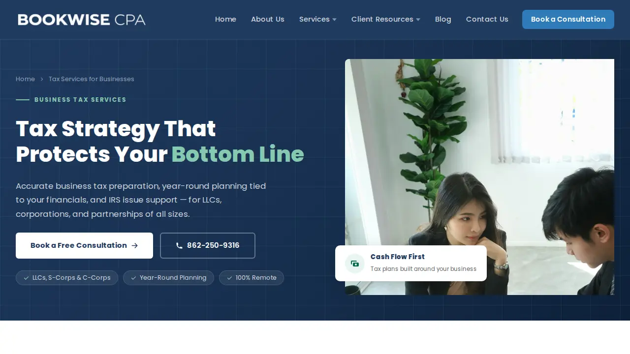 Bookwise CPA page