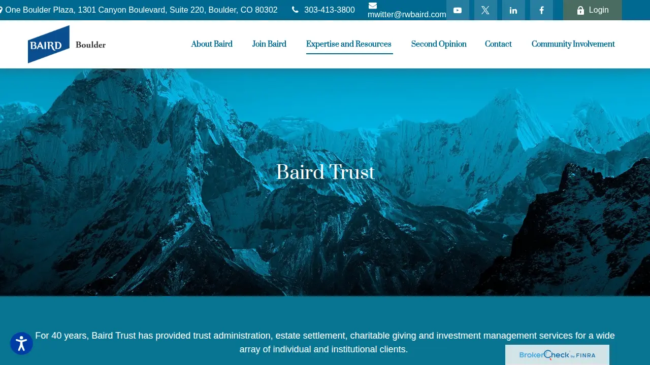 Baird Private Wealth Management page