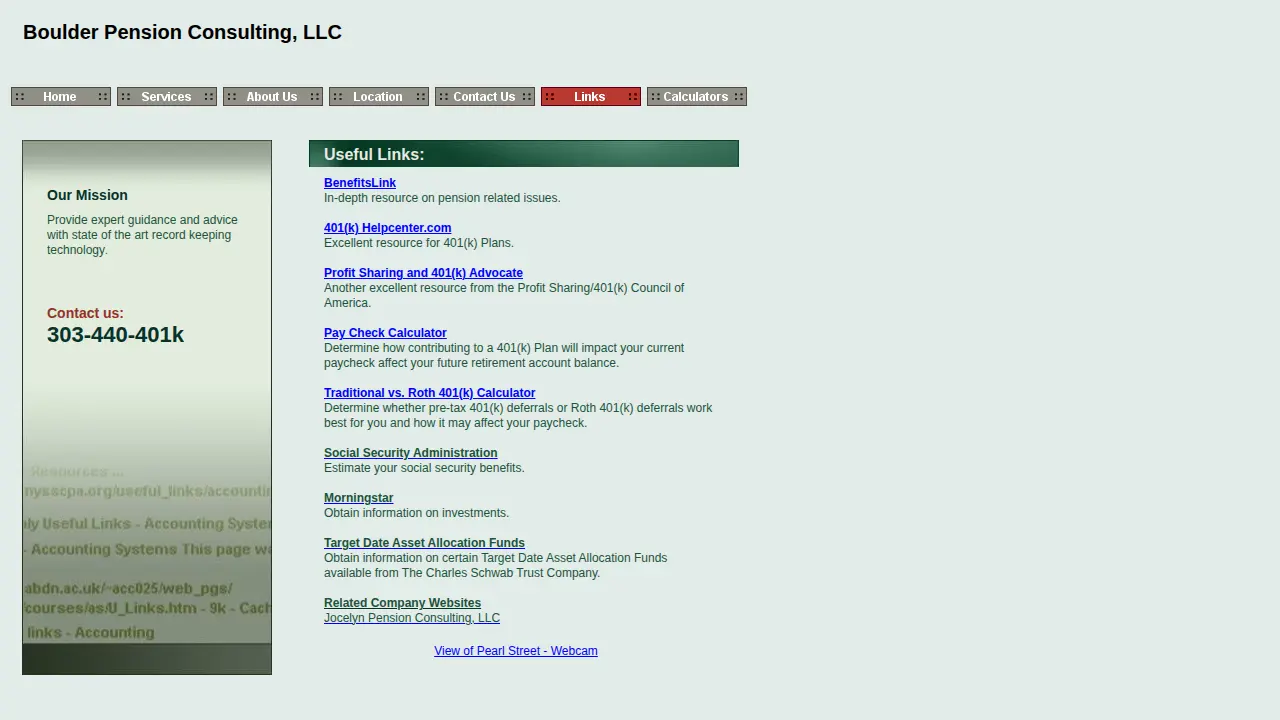 Boulder Pension Consulting, LLC page