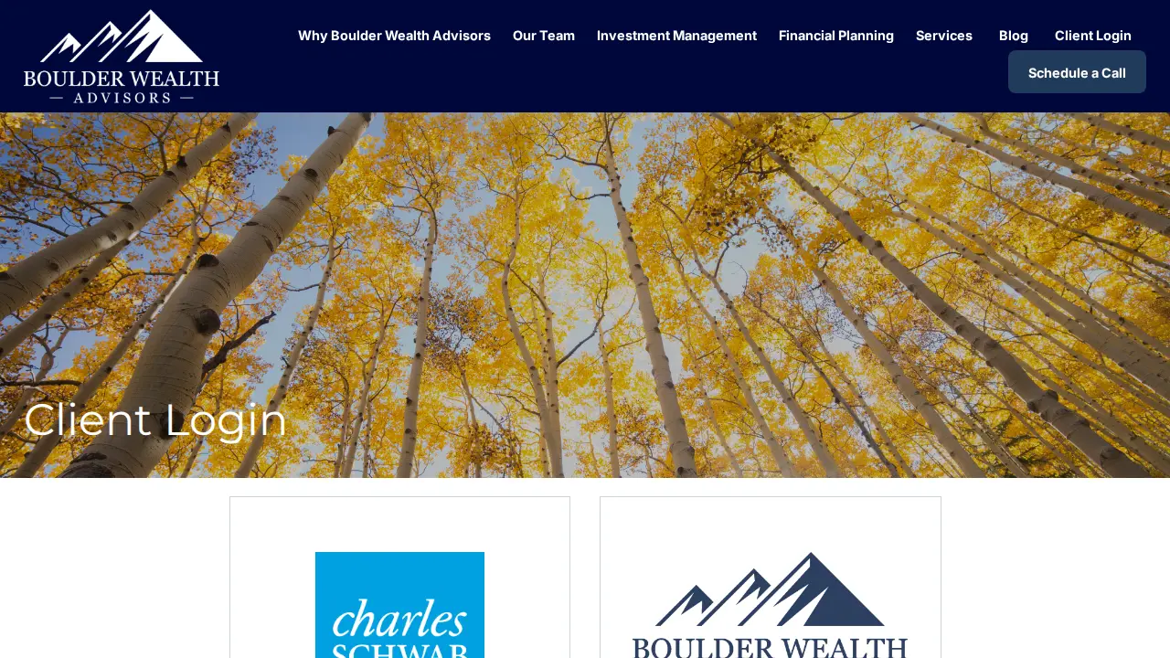 Boulder Wealth Advisors page
