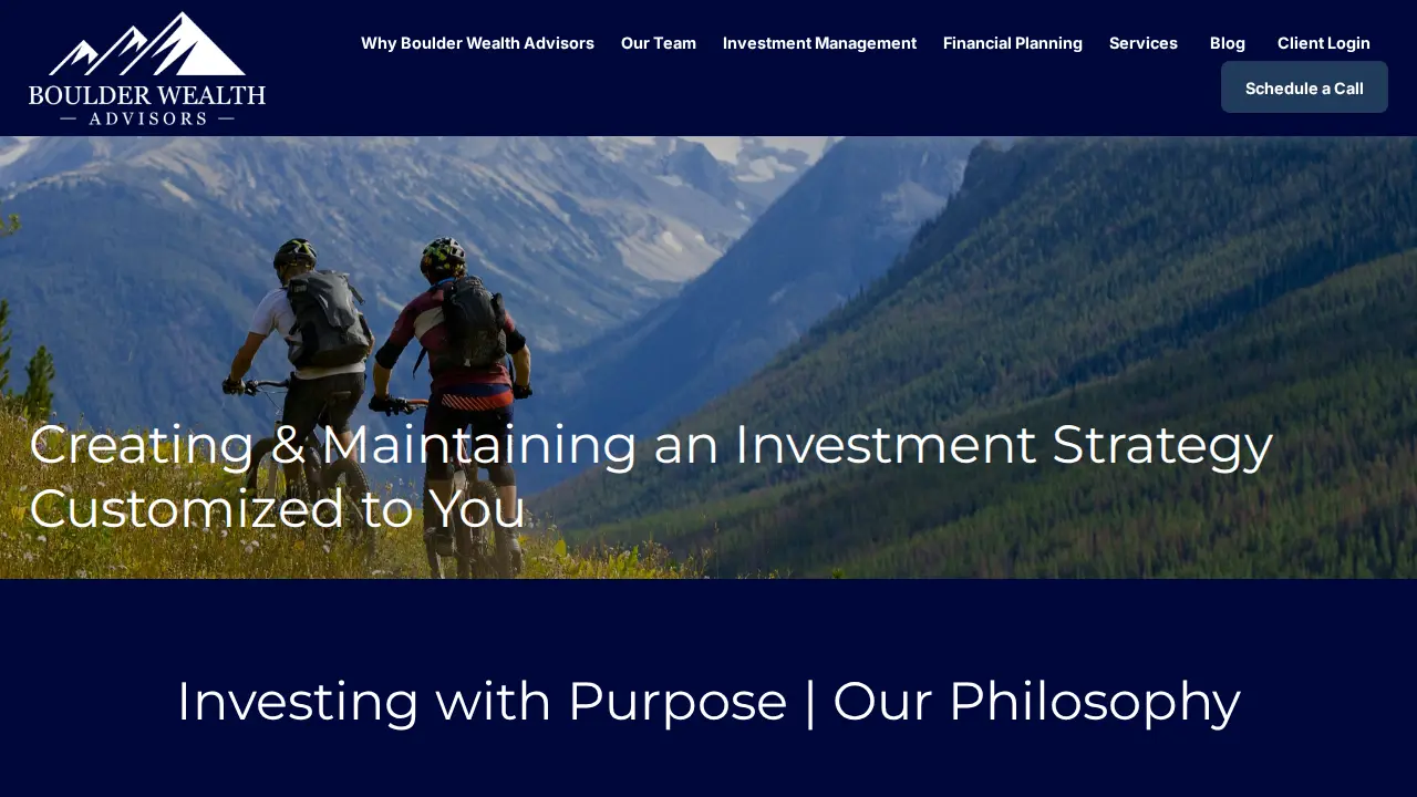 Boulder Wealth Advisors page