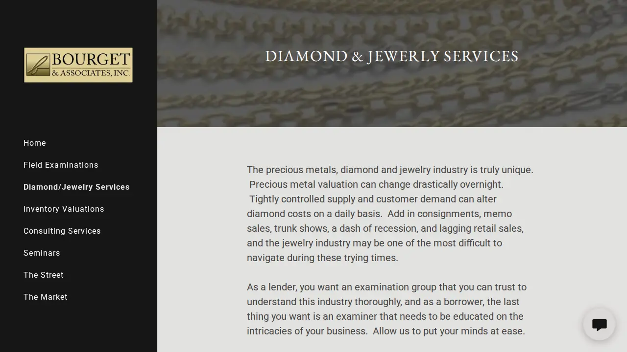 Bourget & Associates Inc page