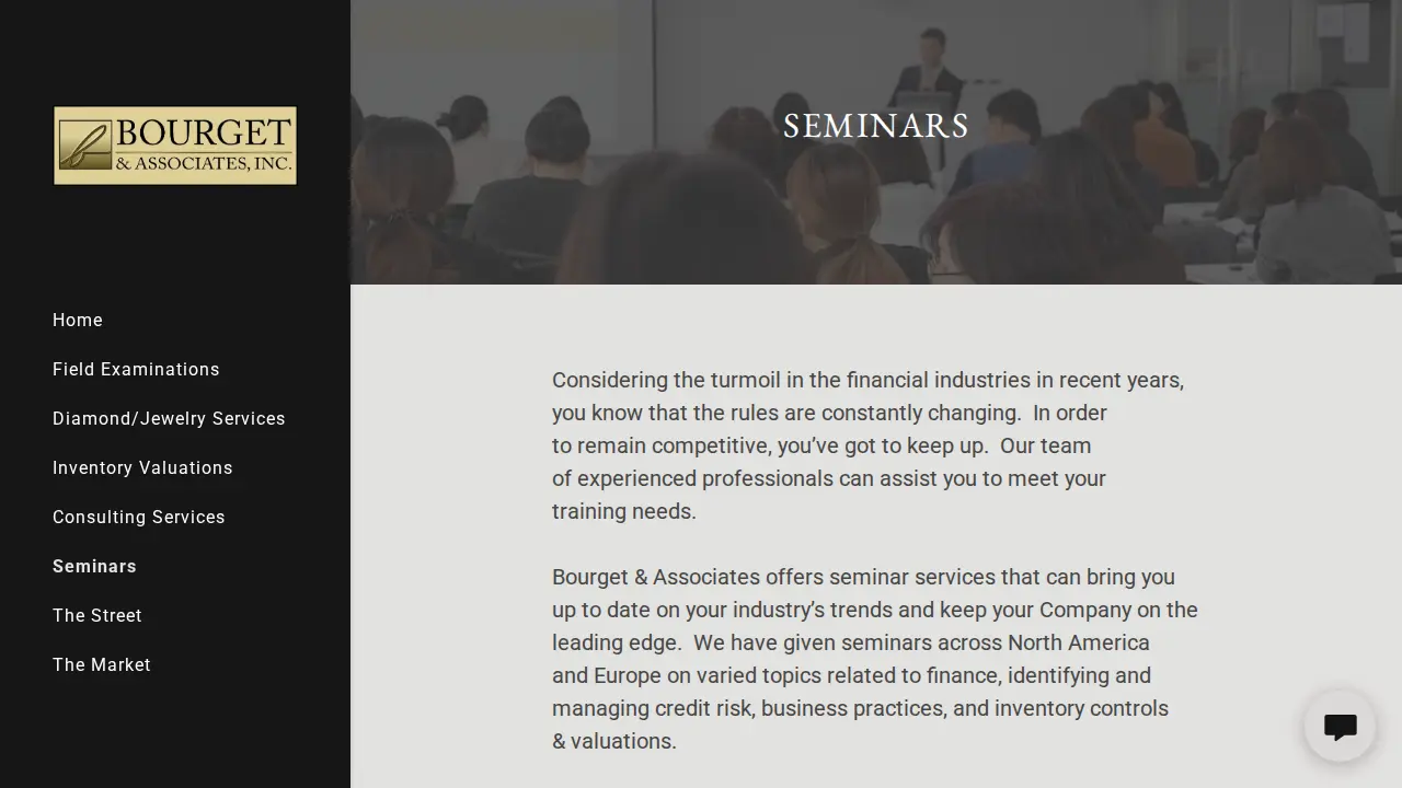 Bourget & Associates Inc page