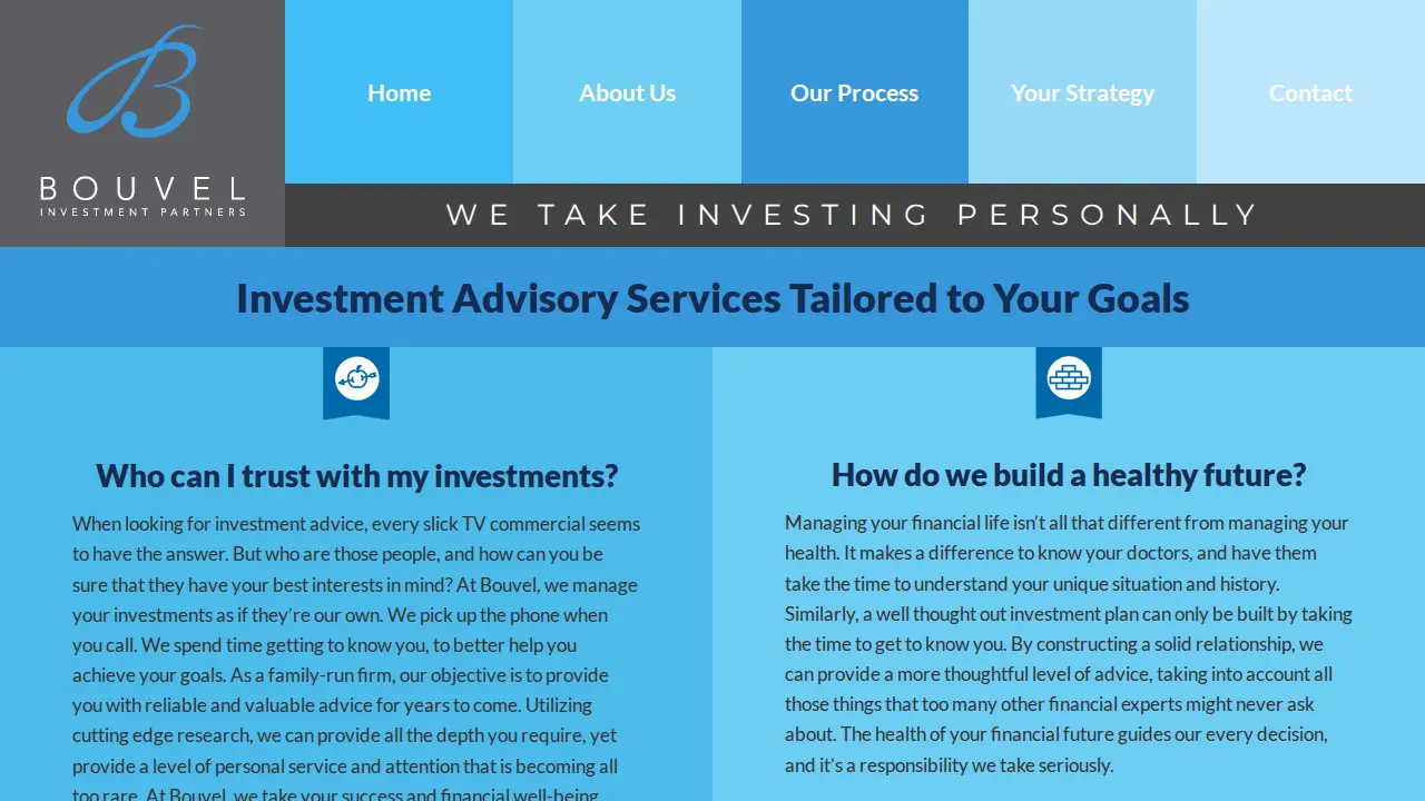 Bouvel Investment Partners, LLC. page