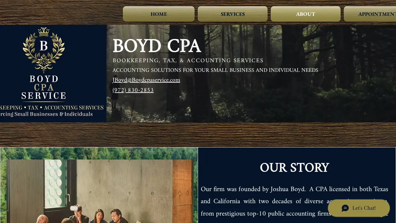 Boyd CPA Service page