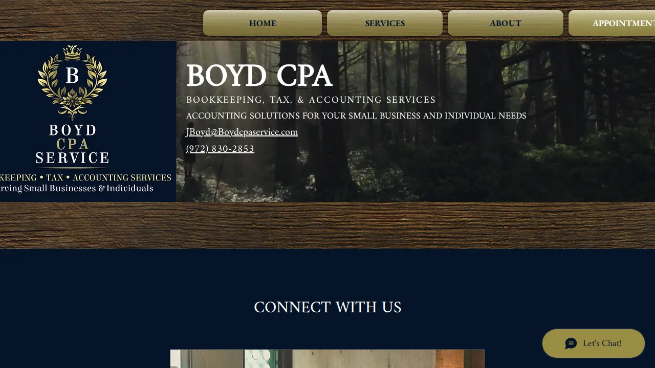 Boyd CPA Service page
