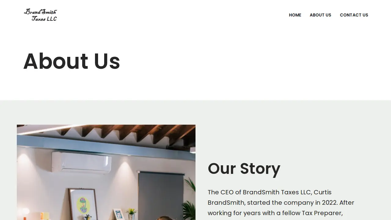 BrandSmith Taxes page
