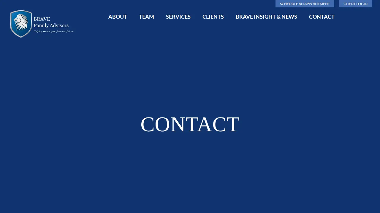 BRAVE Family Advisors page
