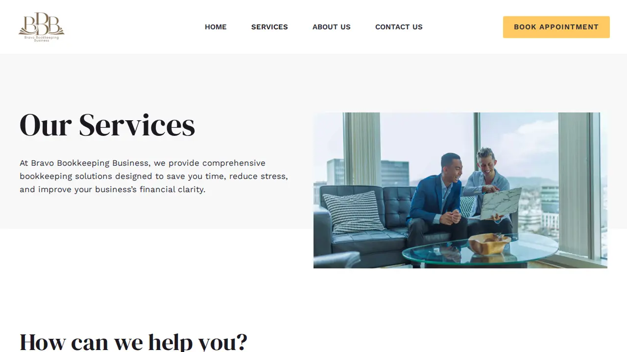 Bravo Bookkeeping Business page