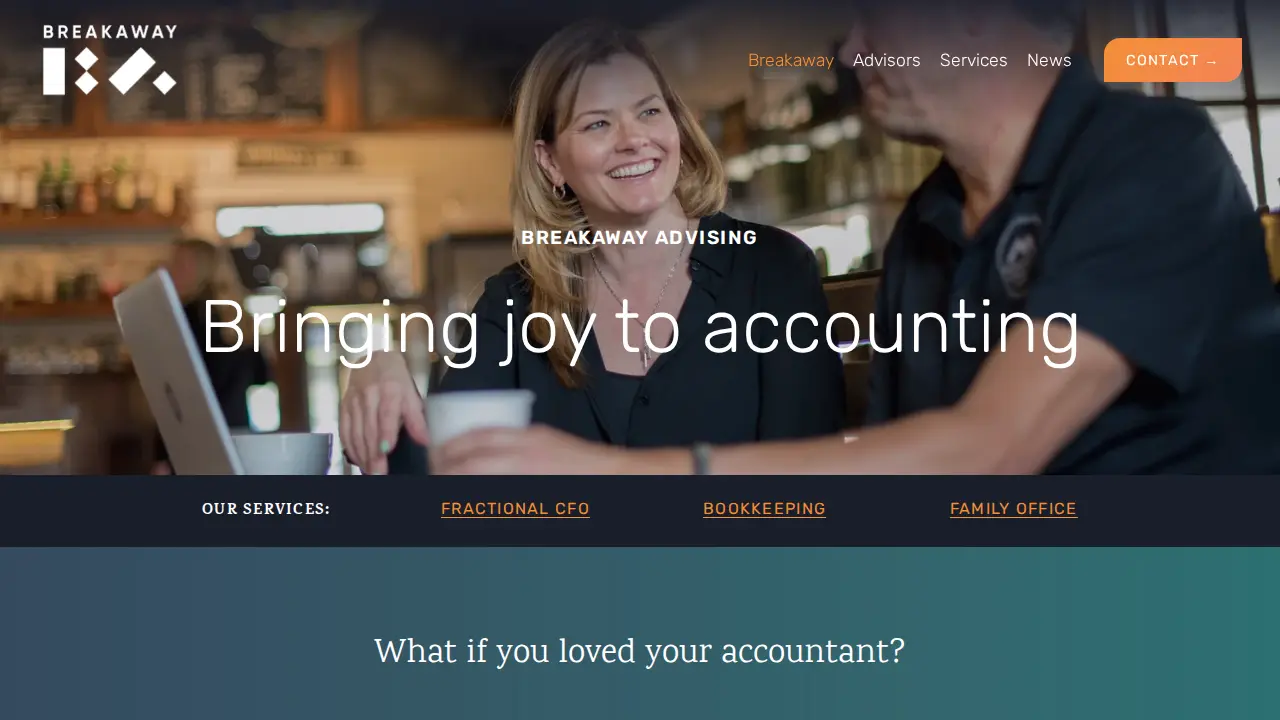 Breakaway Bookkeeping & Advising page